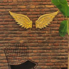 Dalenor Nástěnná dekorace Angel Wings, 70 cm, zlatá