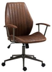 BHM Germany Kancelářská židle Nampa, syntetická kůže, koňaková