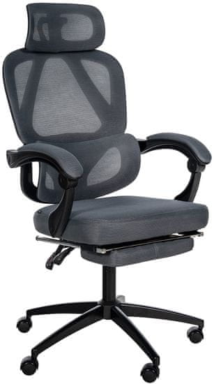 BHM Germany Kancelářská židle Gander, textil, šedá