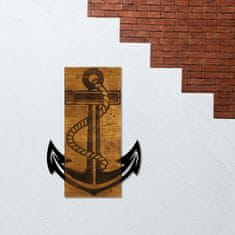 Dalenor Nástěnná dekorace Anchor, 58 cm, hnědá