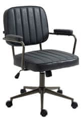 BHM Germany Kancelářská židle Natrona, syntetická kůže, koňaková