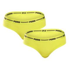 Puma 2PACK dámské kalhotky brazilky žluté (603043001 021) - velikost L