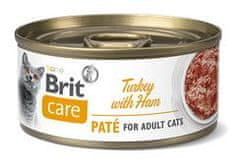 Brit BRIT CARE cat konz. ADULT TURKEY paté/ham - 70g