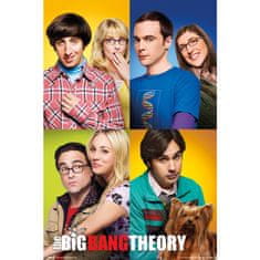 CurePink Plakát The Big Bang Theory|Teorie velkého třesku: Mosaico (61 x 91,5 cm) 150 g