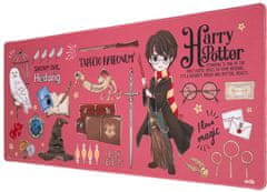CurePink Herní podložka na stůl Harry Potter: Koláž (80 x 35 cm)