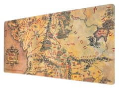 CurePink Herní podložka na stůl The Lord of the Rings|Pán prstenů: Mapa Středozemě (80 x 35 cm)
