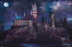 CurePink Plakát Harry Potter: Bradavice - Hogwarts (61 x 91,5 cm) 150 g