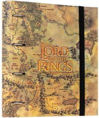 CurePink Kroužkový pořadač The Lord Of The Rings|Pán prstenů: Map (28 x 32 x 4 cm)