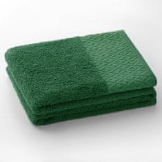 DecoKing Bavlněný ručník Andrea zelený, velikost 50x90