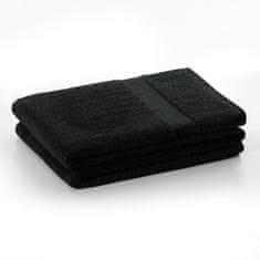 DecoKing Bavlněný ručník Maria černý, velikost 70x140