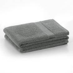 DecoKing Bavlněný ručník Marina stříbrný, velikost 50x100