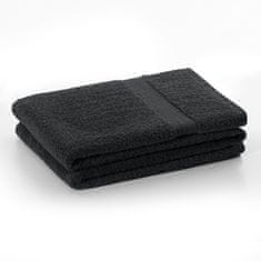 DecoKing Bavlněný ručník Mila 70x140 cm tmavě šedý, velikost 70x140