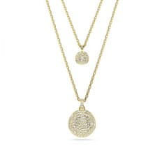 Swarovski Dvojitý pozlacený náhrdelník Meteora 5683442