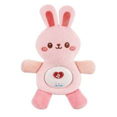 WOOPIE WOOPIE BABY Interaktivní plyšový dětský plyšový světelný zvukový králíček na spaní růžový