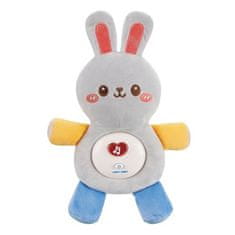 WOOPIE WOOPIE BABY Interaktivní plyšový dětský plyšový světelný zvukový králíček na spaní modrý