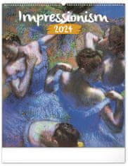 Grooters Nástěnný kalendář Impresionismus 2024, 48 × 56 cm