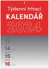 Grooters Nástěnný kalendář Trhací týdenní 2024, A5