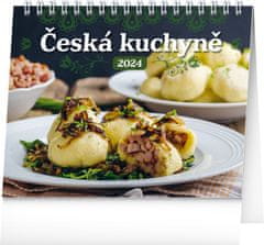 Grooters Stolní kalendář Česká kuchyně 2024, 16,5 × 13 cm