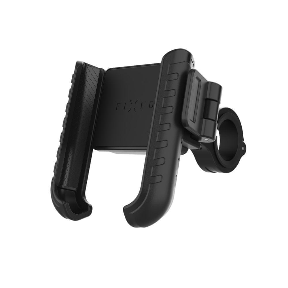 Levně FIXED Univerzální držák mobilního telefonu na kolo Bikee Plus, černý (FIXBIP-BK)