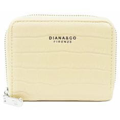DIANA & CO  Dámská peněženka Diana&Co 3195-9 pastelově žlutá - motiv kůže 7302041-2