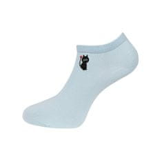 Dámské kotníkové ponožky NDX8093 kočka se srdíčkem - modré barvy 9001625-3 Velikost ponožek: 38-41