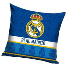 FotbalFans Polštářek Real Madrid FC, modrý, 40x40 cm