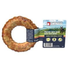 Ontario Protein žvýkací pamlsek bagel s kuřecím 8,9 cm