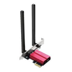 TP-Link Síťová karta Mercusys MA86XE AXE 5400, WiFi 6E, Bluetooth 5.3, 574Mbps 2,4/5/6GHz, PCI-e