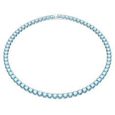 Swarovski Oslnivý náhrdelník s modrými zirkony Matrix Tennis 5661187