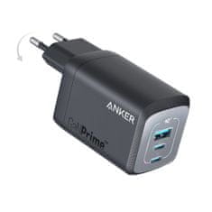 Anker Síťová nabíječka 100W, Prime GaN (3 zásuvky), USB-C x2 / USB-A