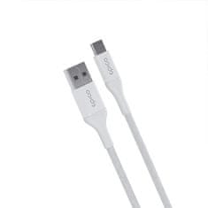 EPICO nabíjecí kabel USB-A - USB-C, opletený, 1.2m, bílá