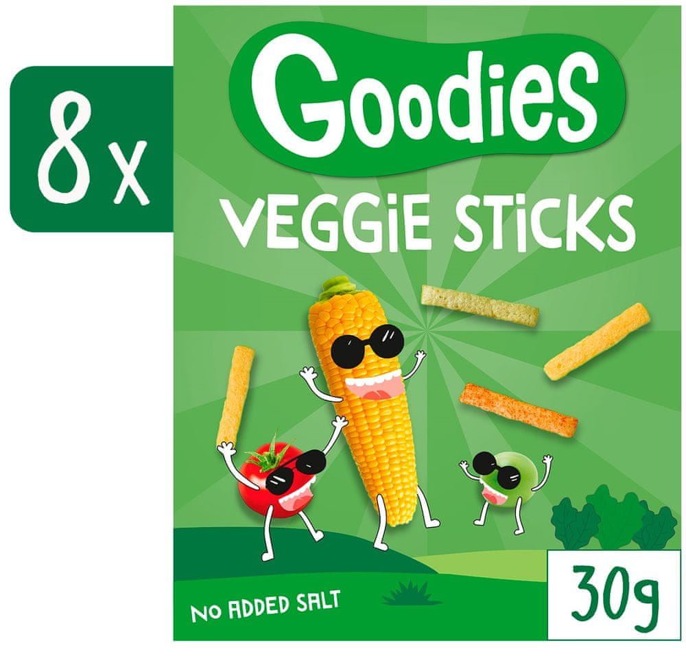 Levně Goodies zeleninové tyčinky 8 x 30 g