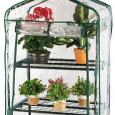 botle Mini skleník Balkonový zahradní regál 4 police 155x69x49 cm