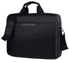 Camerazar Prostorný kufřík na notebook 15,6", černý, vodotěsný s měkkou vnitřní podšívkou a skrytými zipy