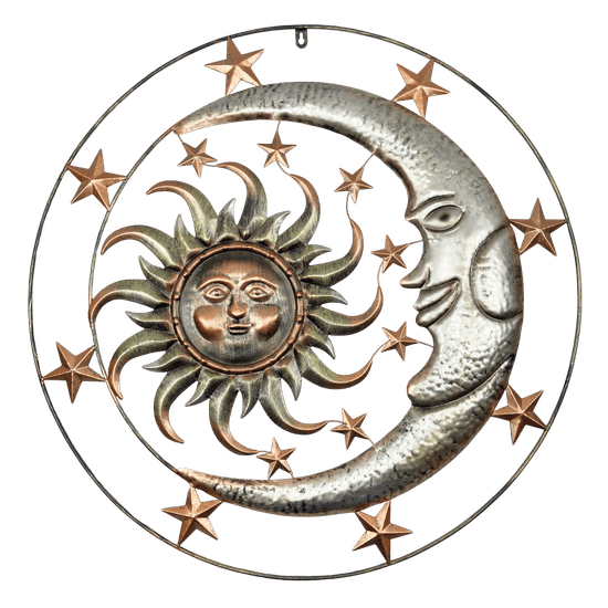 PRODEX Závěsná dekorace kov slunce + měsíc