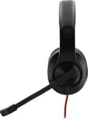 Hama headset PC stereo HS-USB400/ drátová sluchátka + mikrofon/ USB/ citlivost 100 dB/mW/ černý