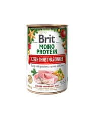 Brit Brit Mono Protein Christmas dinner 400 g konzerva pro psy