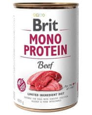 Brit Brit Mono Protein Beef 400 g konzerva pro psy
