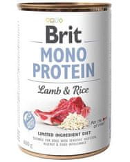 Brit Brit Mono Protein Lamb &amp; Brown Rice 400 g konzerva pro psy