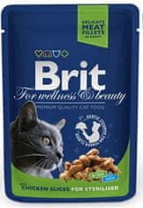 Brit BRIT Premium cat Kapsle Sterilovaný kuřecí plátek 100 g