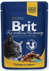 Brit BRIT Premium cat Kapsle pro dospělé s kuřecím a krůtím masem 100 g