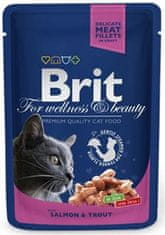 Brit BRIT Premium cat Kapsle pro dospělé losos a pstruh 100 g