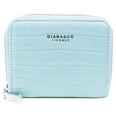 DIANA & CO  Dámská peněženka Diana&Co 3195-9 modrošedá - motiv kůže 7302041-4