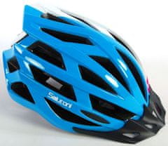 Dámská cyklistická přilba - Modrá Bílá Růžová - 58-61 cm