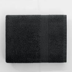 DecoKing Bavlněný ručník Mila 70x140 cm tmavě šedý, velikost 70x140