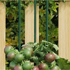 Vidaxl Tyčky k rostlinám 30 ks zelené 115 cm ocel