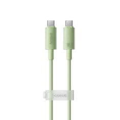BASEUS Datový kabel Baseus (P10360202631-00) - Type-C to USB-C, Super Fast Charge, 100W, 480Mbps, 1m - zelený