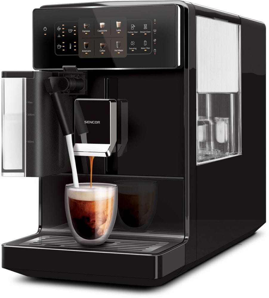 Levně SENCOR automatické espresso SES 9300BK