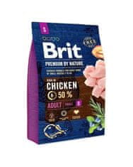 Brit Brit Premium by Nature dog Adult S 1 kg krmiva pro psy