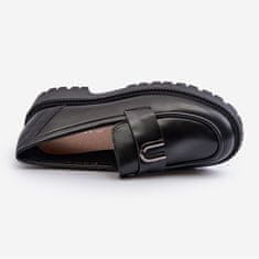 Vinceza Dívčí černé boty Elvilda Hobnail s ornamentem velikost 36